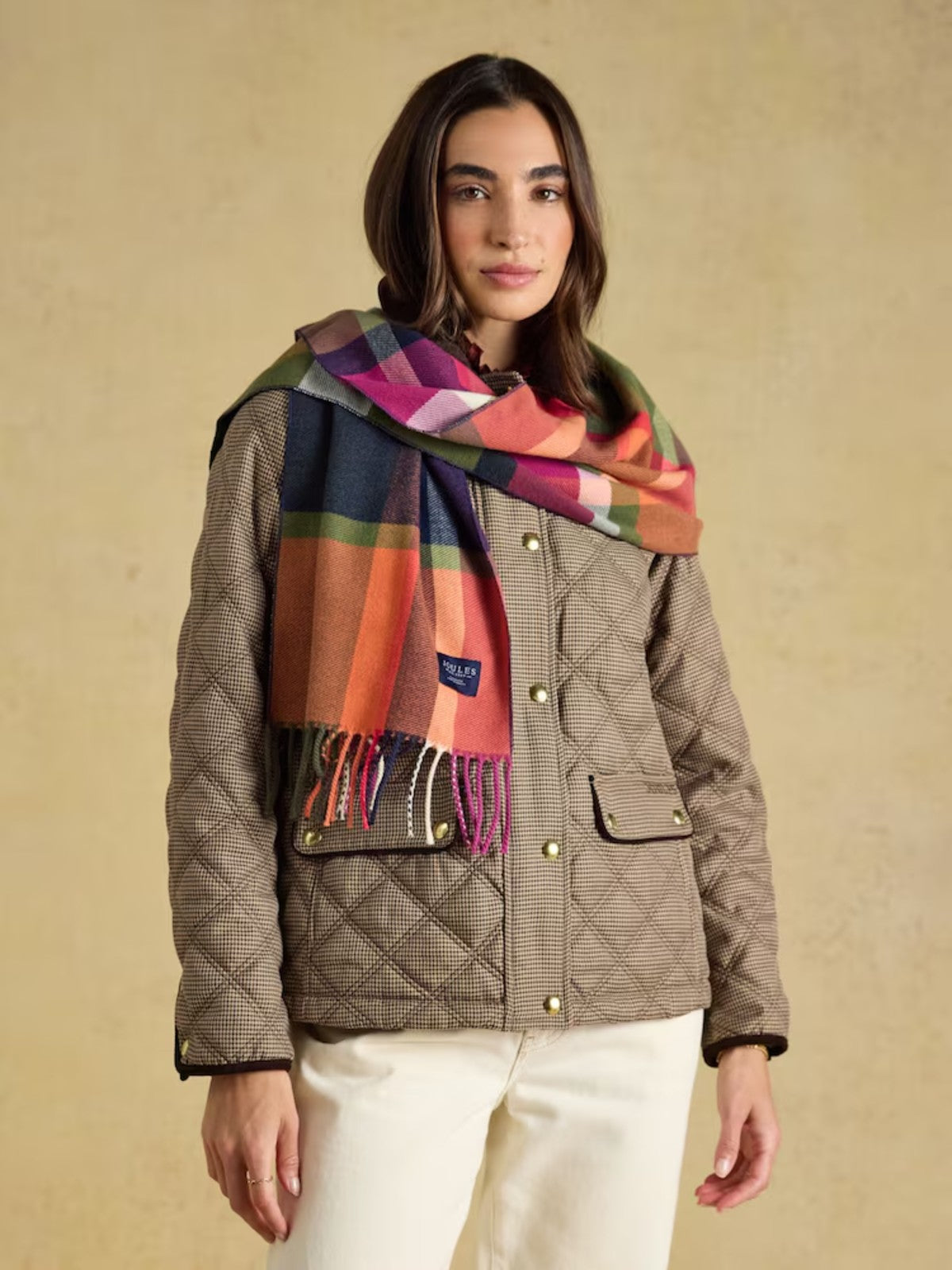 Langtree Khaki & Orange Scarf