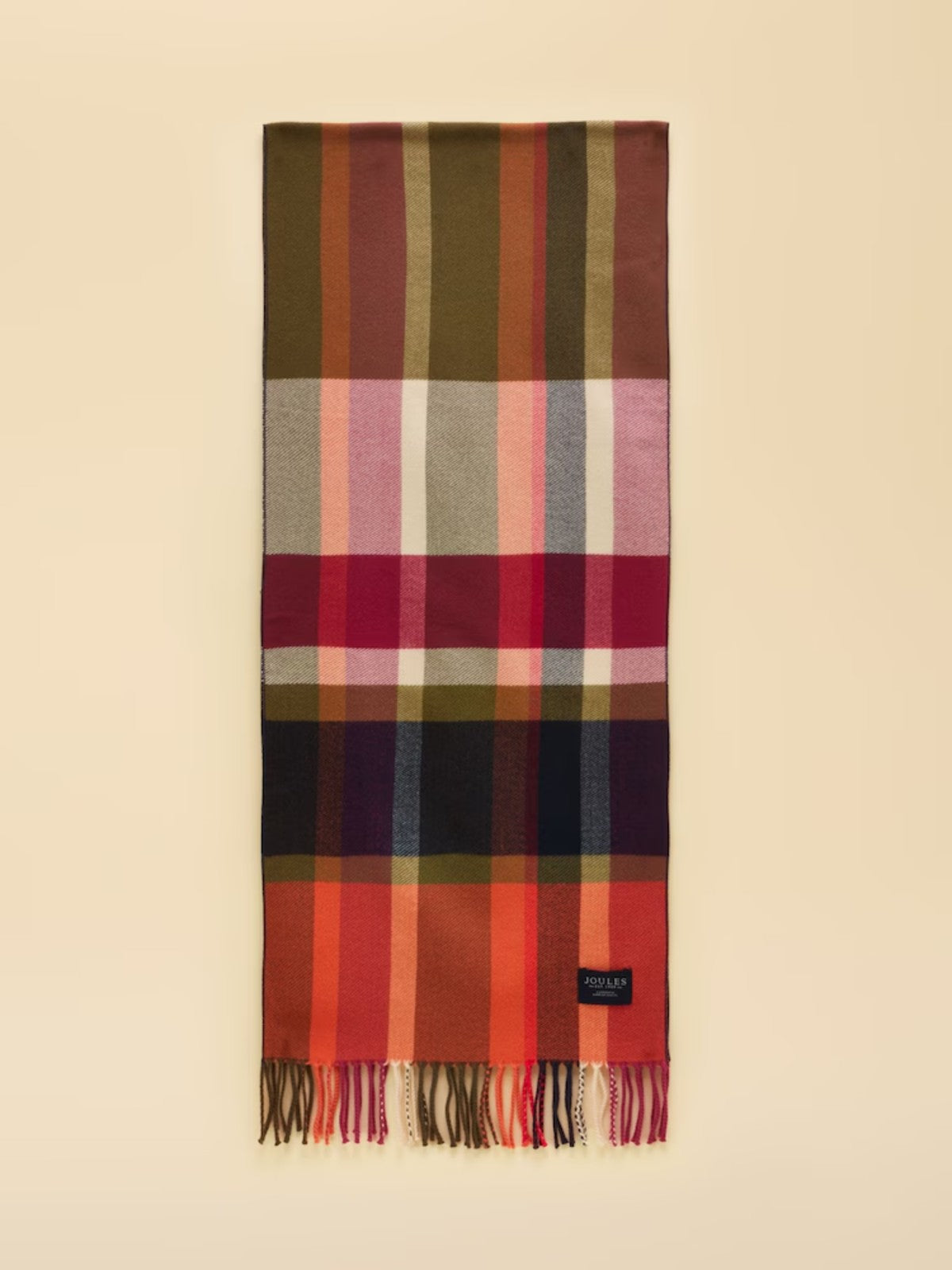 Langtree Khaki & Orange Scarf