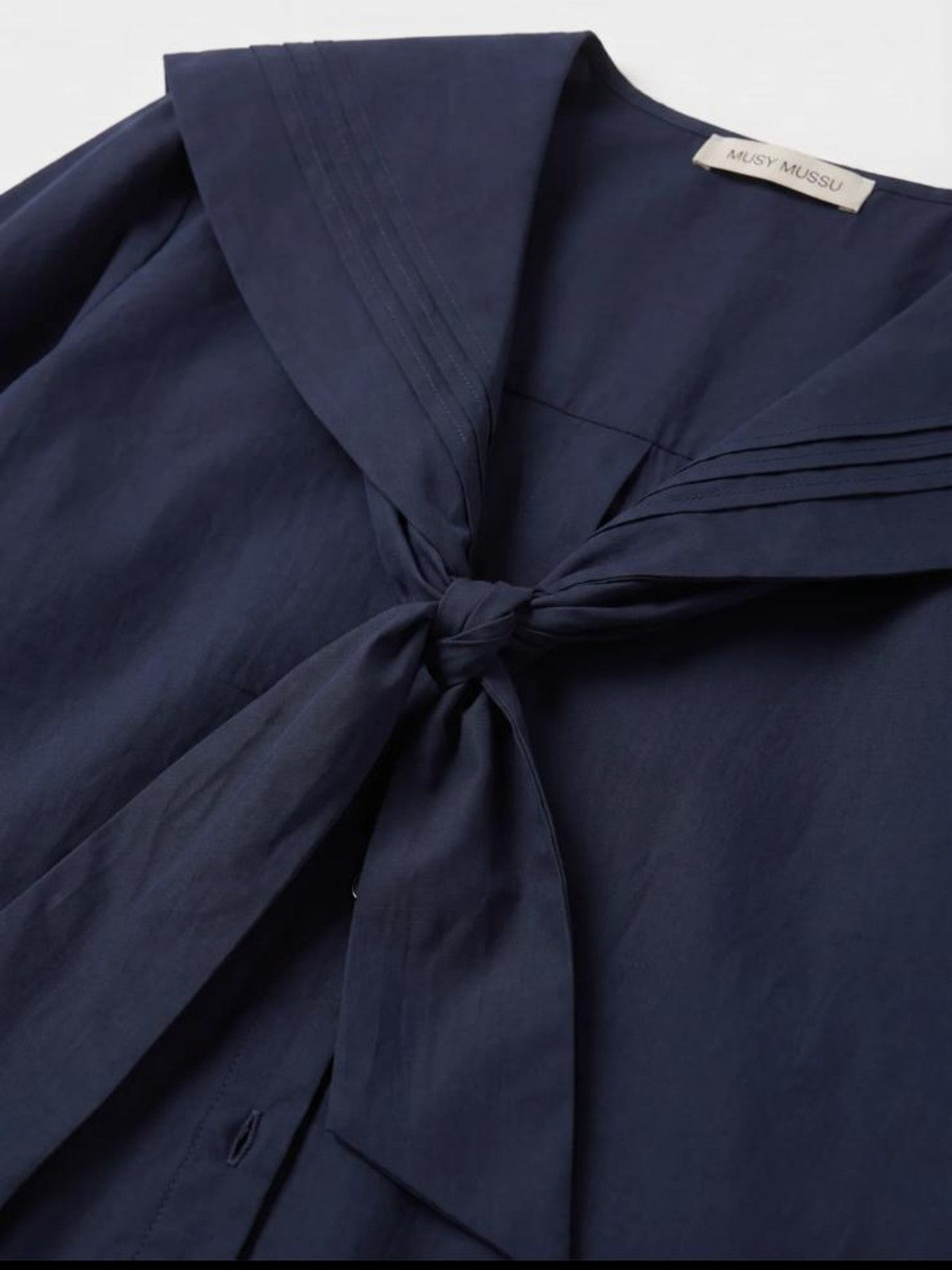 Leah Navy Blouse