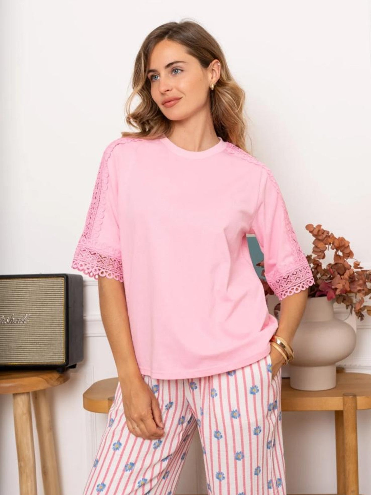 Leah Pink Tee