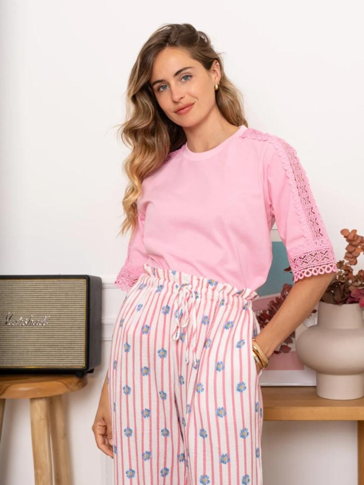 Leah Pink Tee