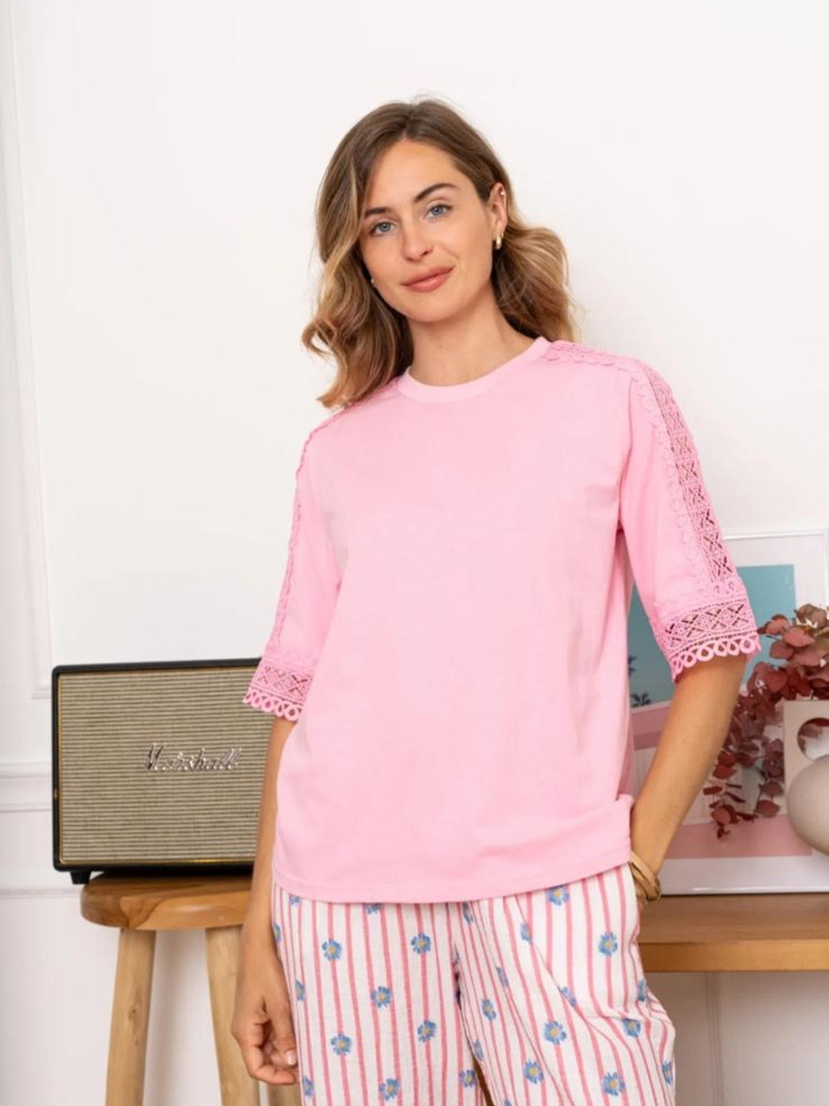 Leah Pink Tee