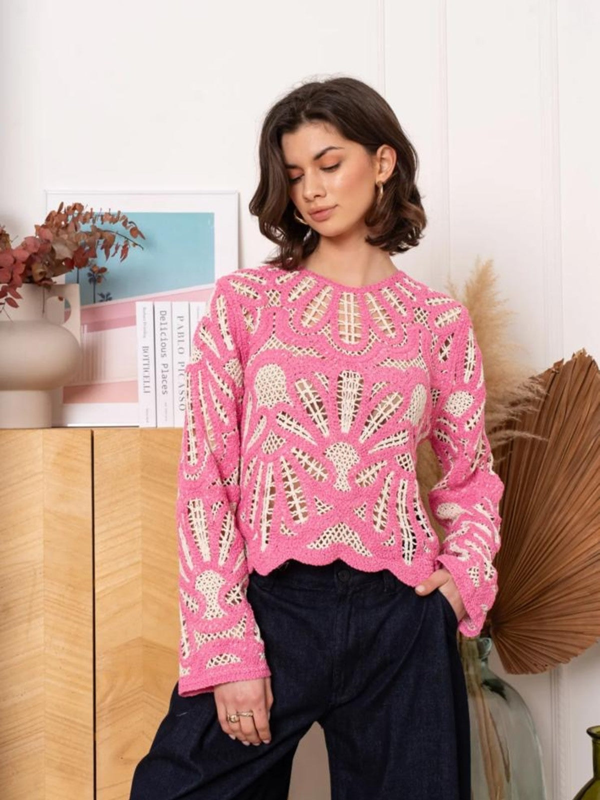 Lydia Pink Top