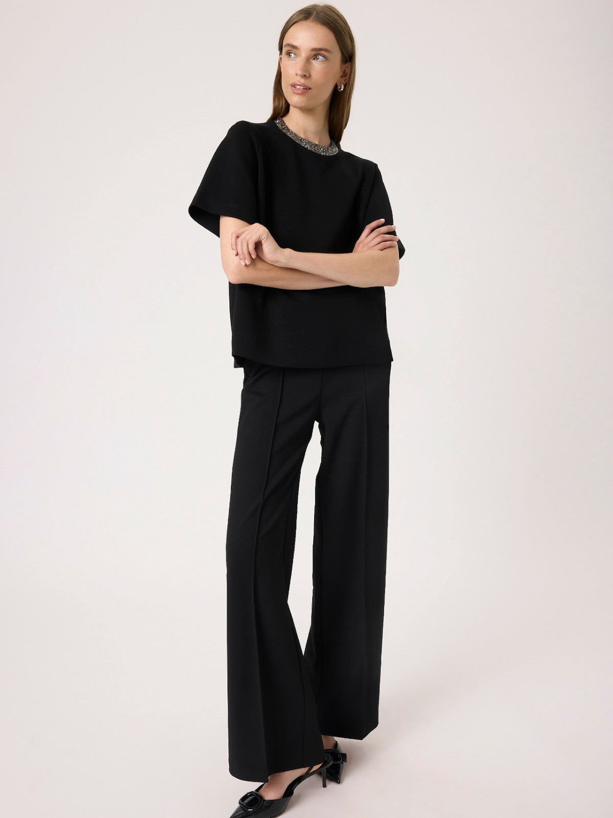 Marigold Embellished Tee