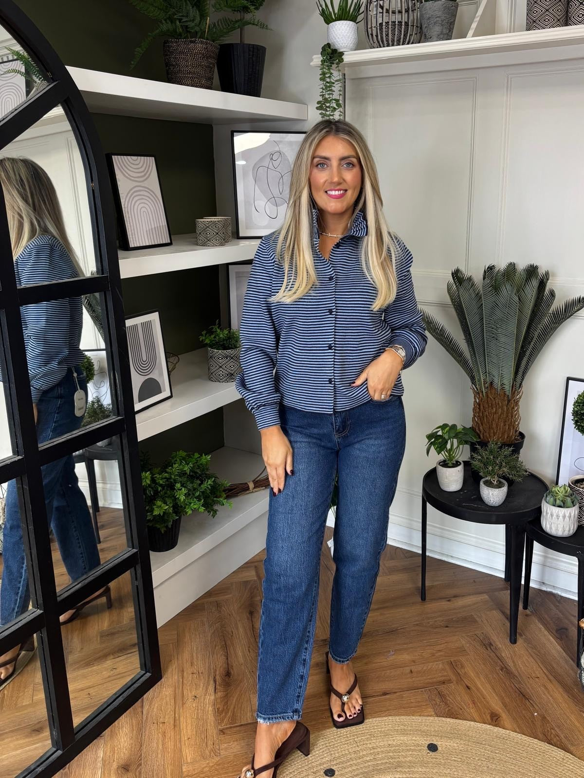 Lisa Blue Cardigan