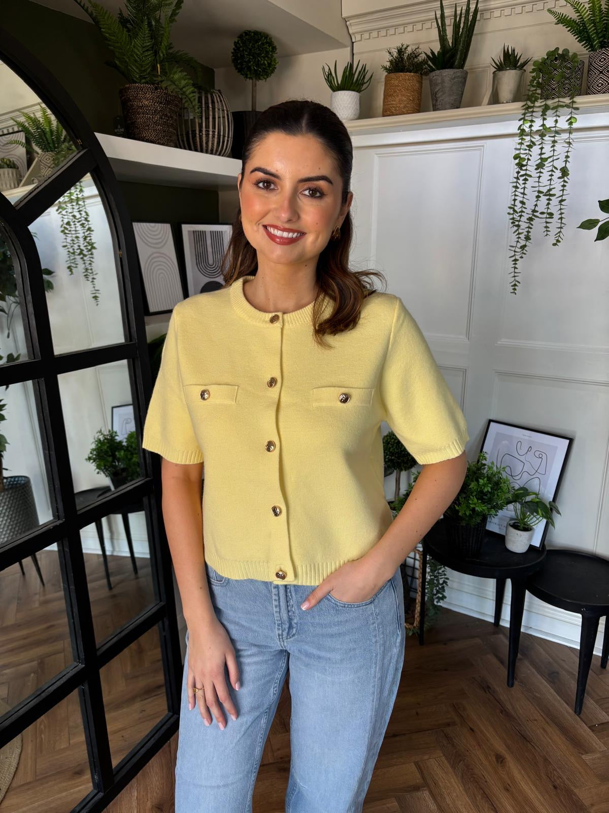 Mya Lemon Cardigan