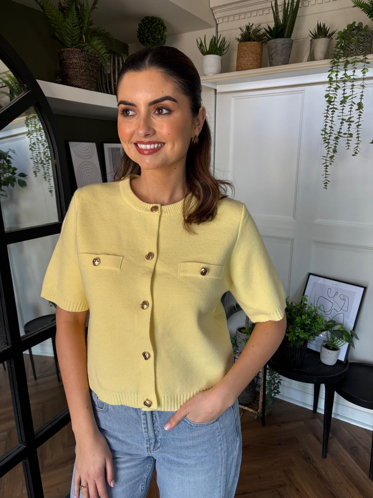 Mya Lemon Cardigan