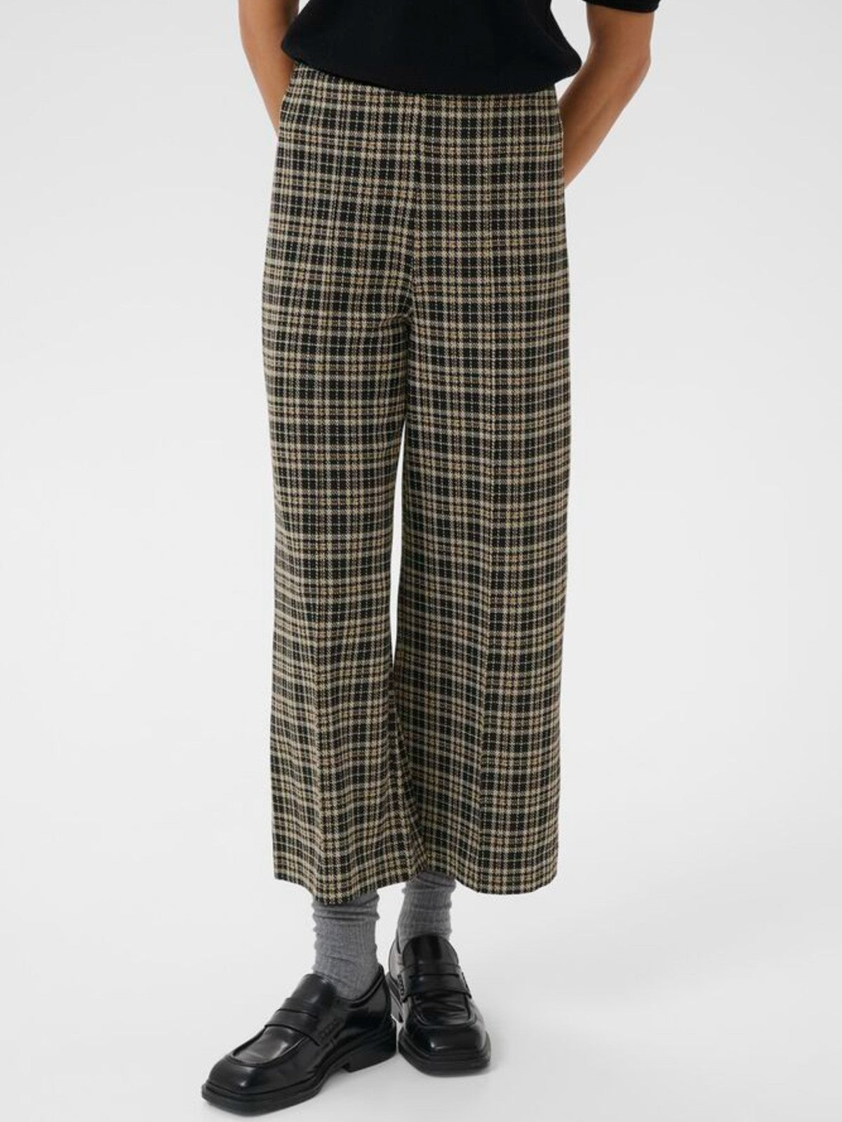 Llisan Navy Check Pants