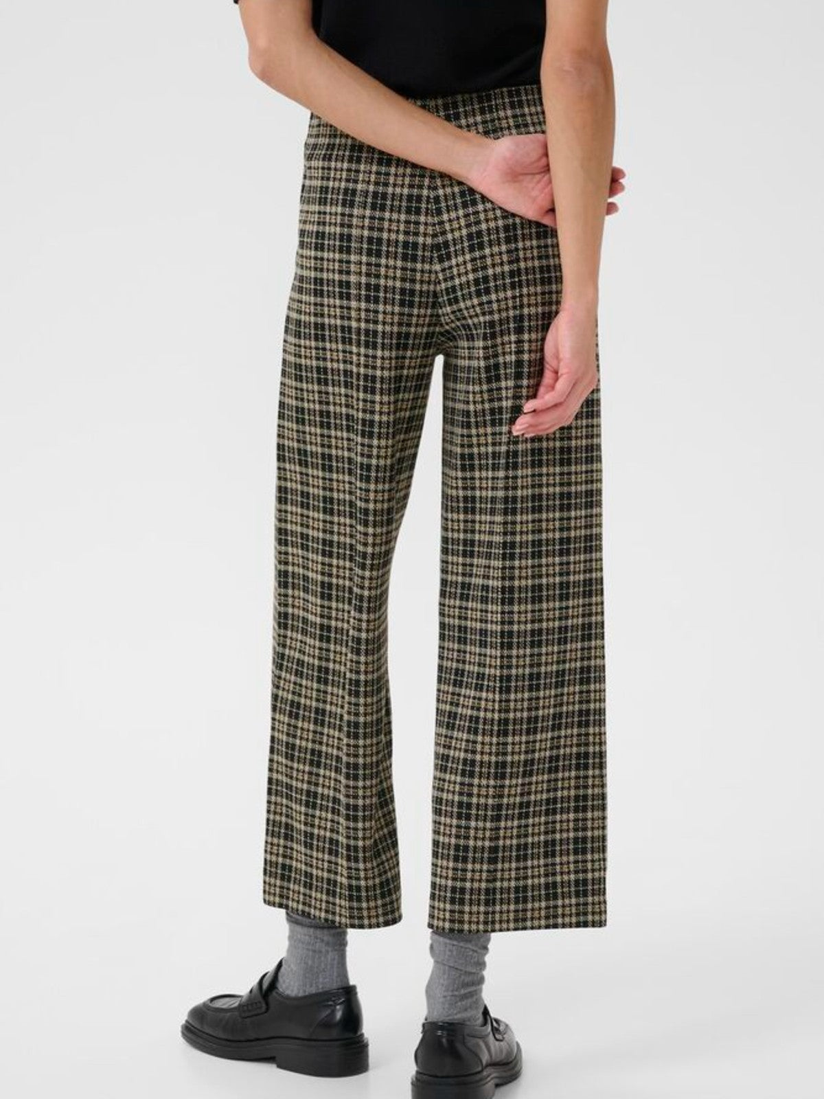 Llisan Navy Check Pants