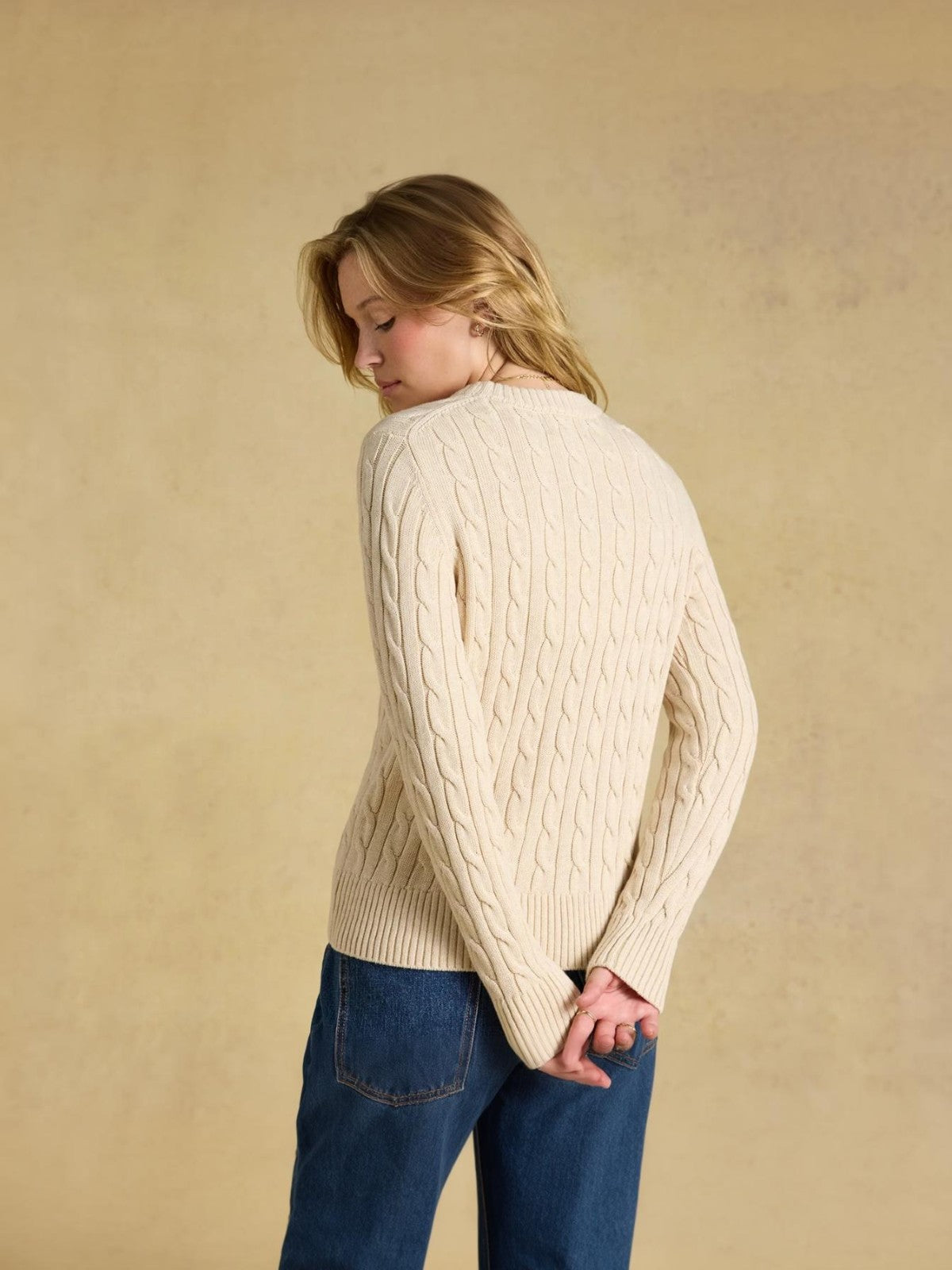 Cable Oat Jumper