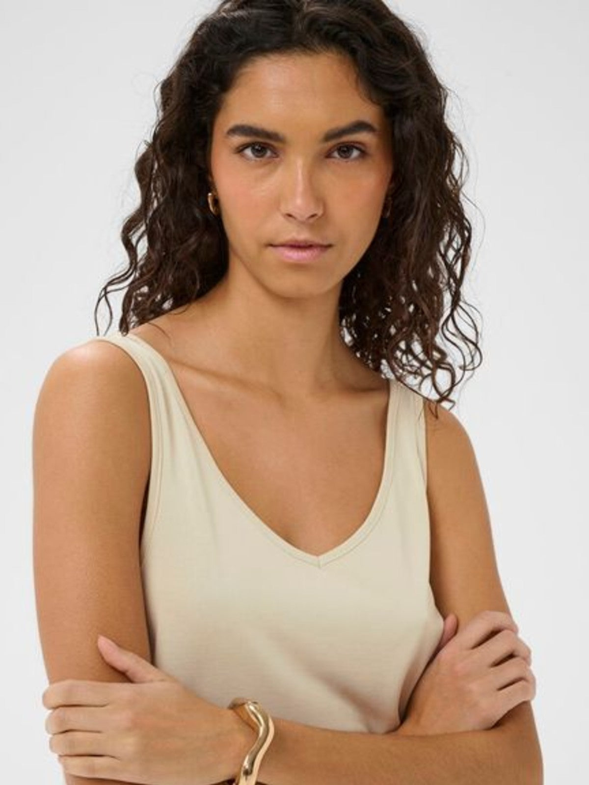 Columbine Oatmeal Tank Top