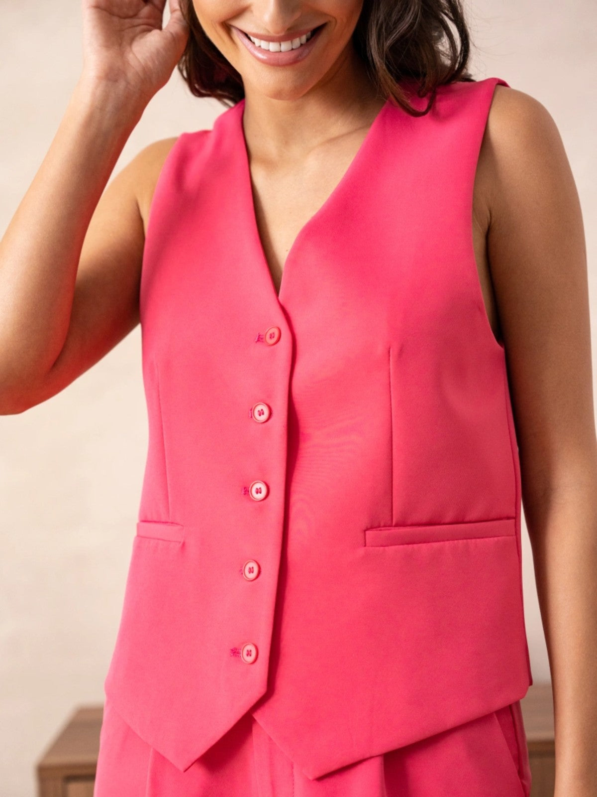 Astrid Pink Waistcoat
