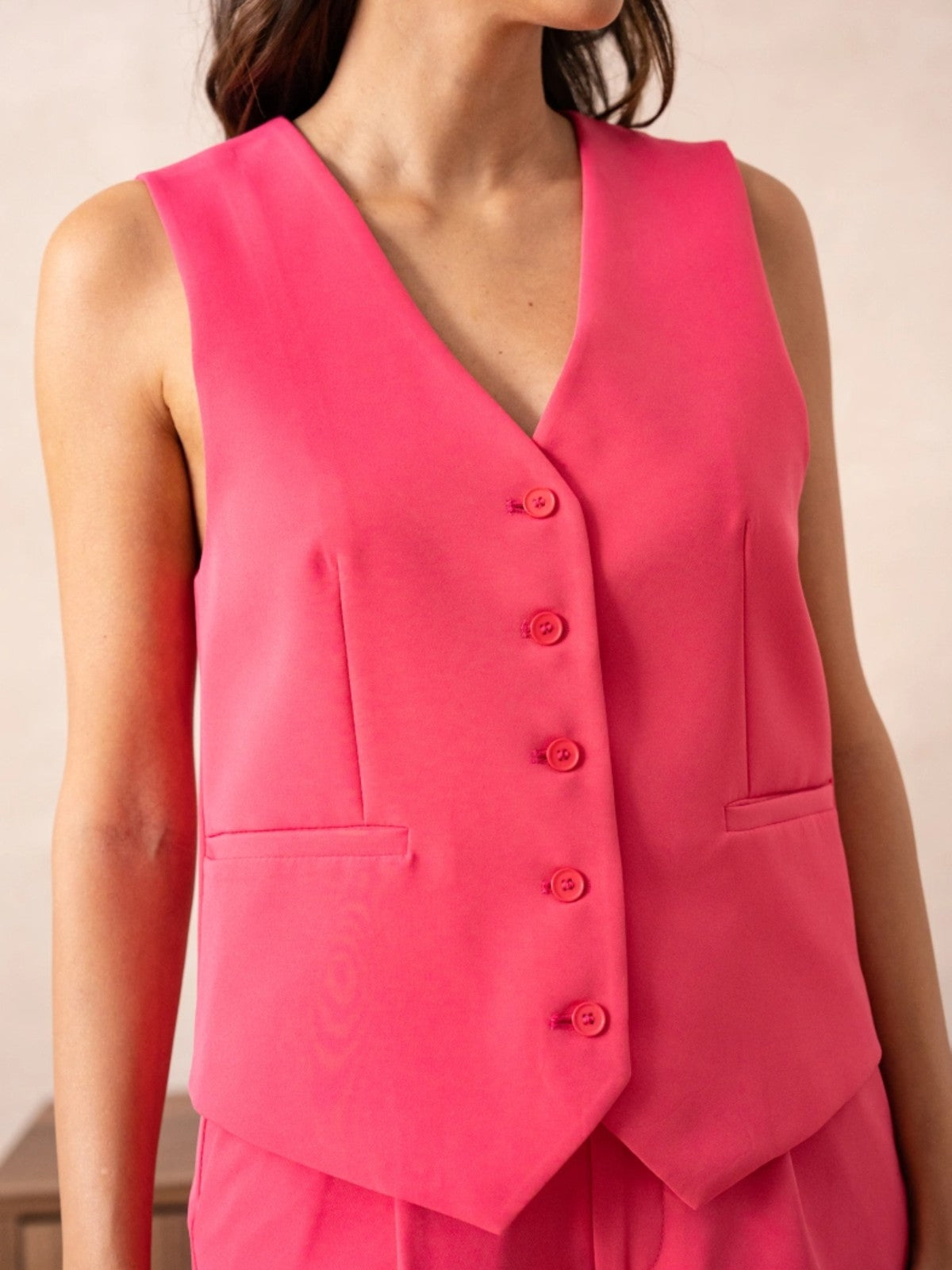 Astrid Pink Waistcoat