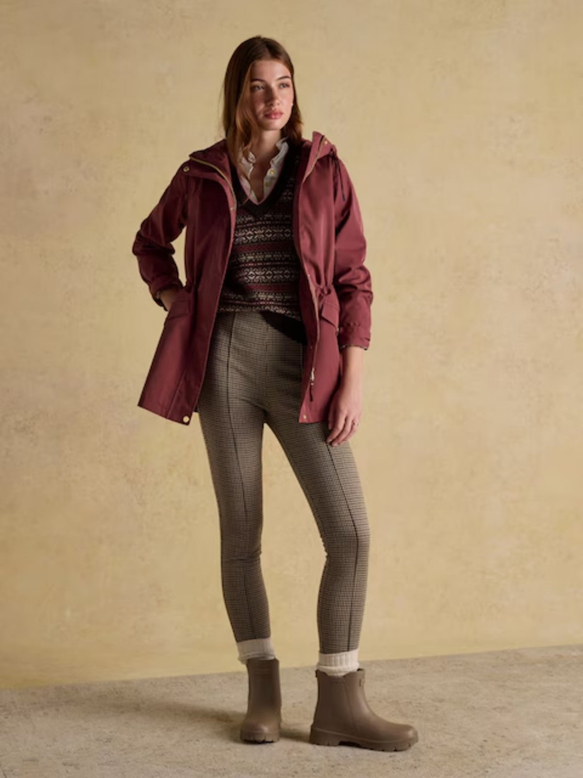 Portwell Burgundy Coat