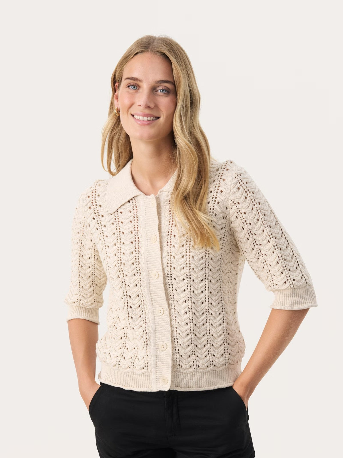 Rhoda Beige Cardigan