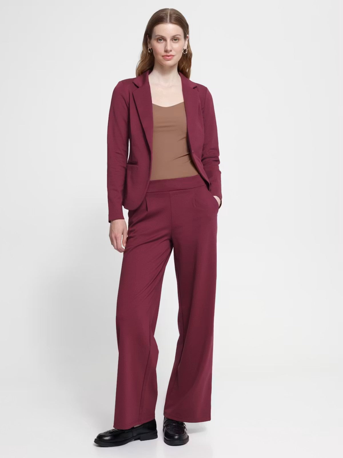 Kate Rhododendron Wide Leg Pants
