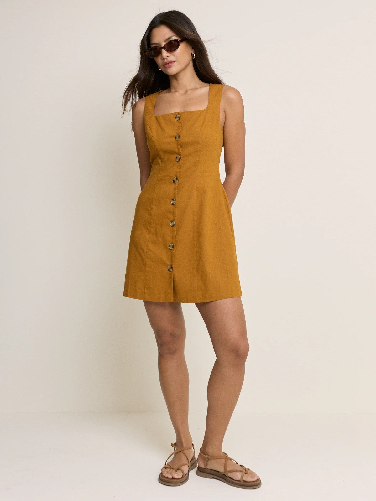 Rosie Mustard Dress