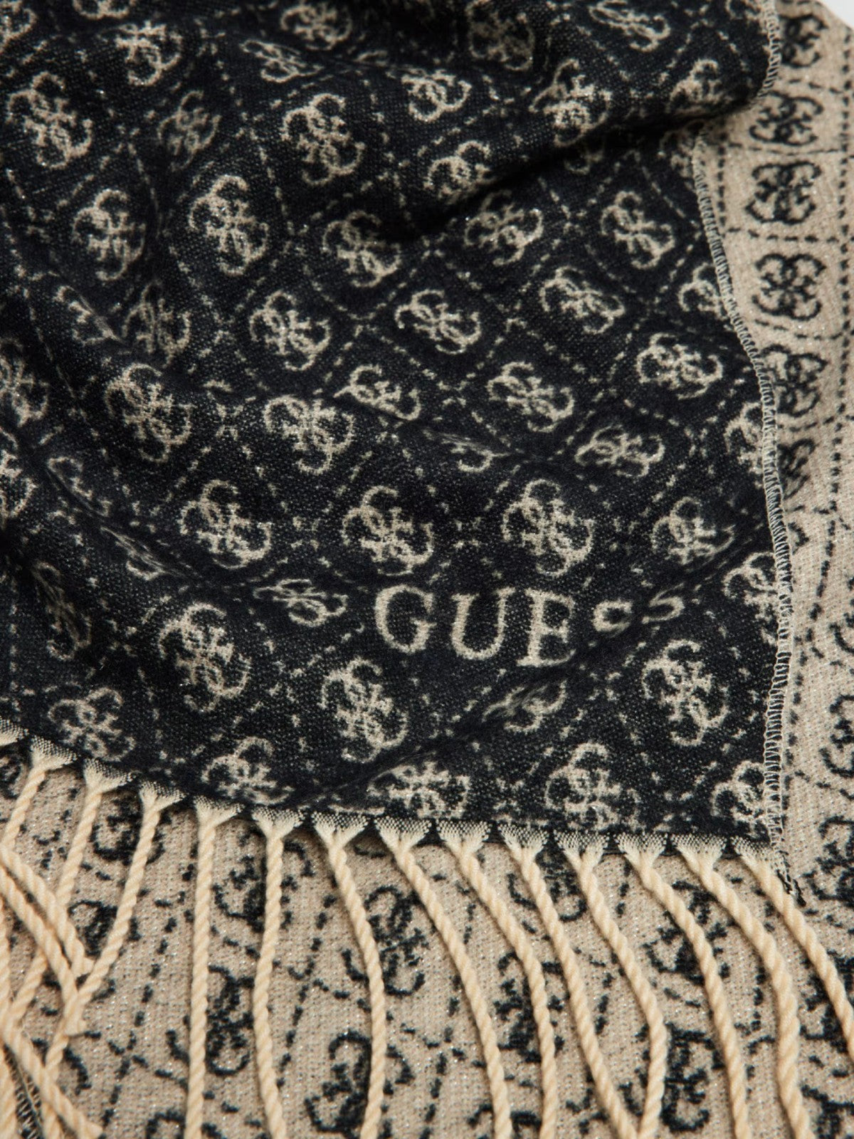 Black 4G Logo Scarf
