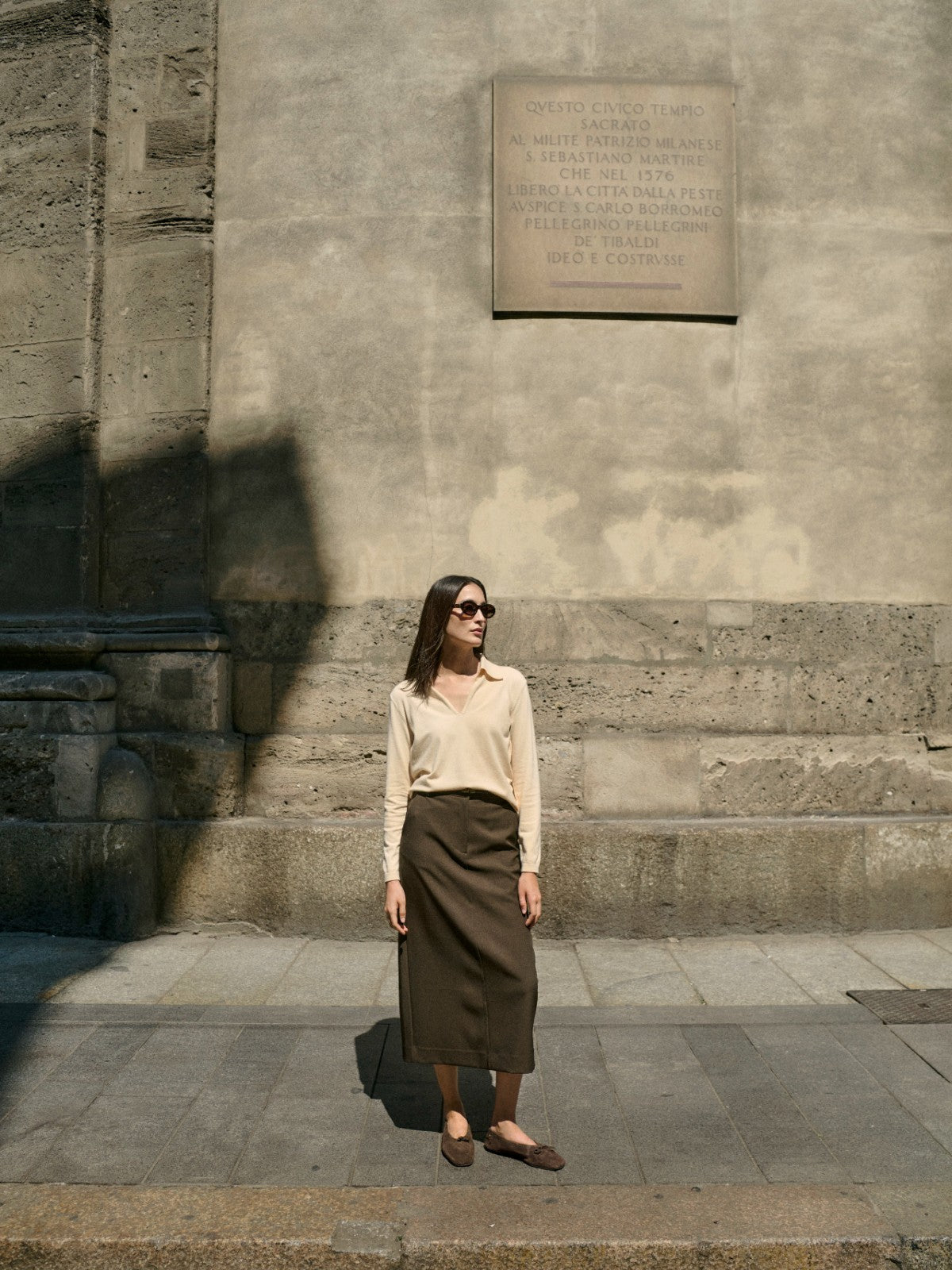 Spina Polo Cream Pullover