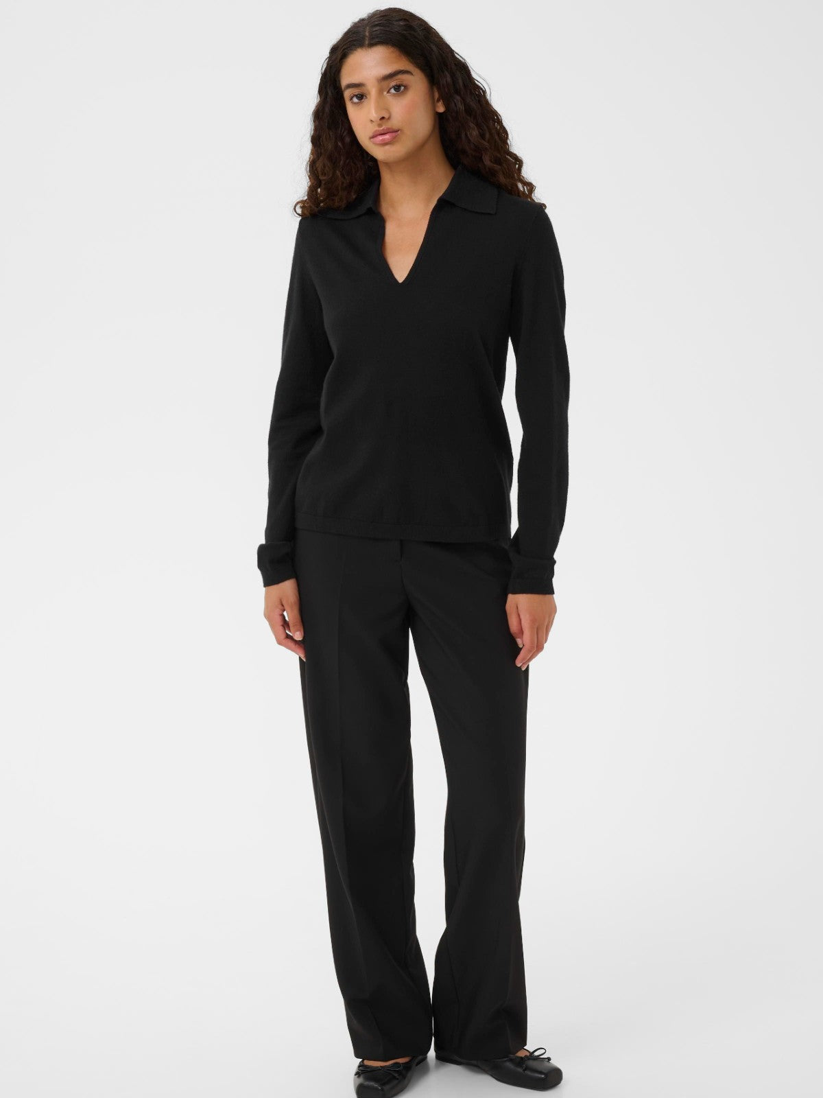 Spina Polo Black Pullover