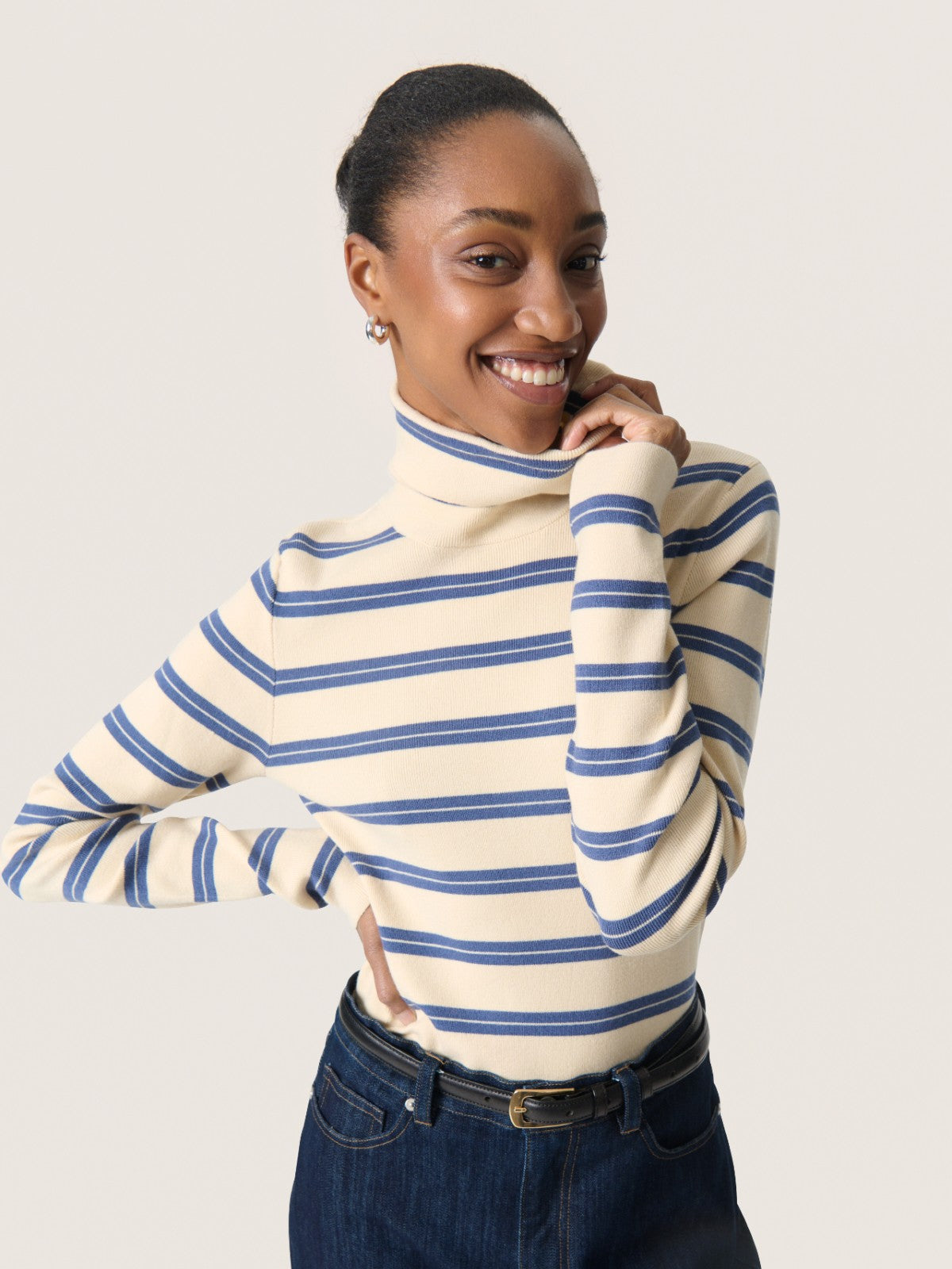 Spina Striped Rollneck