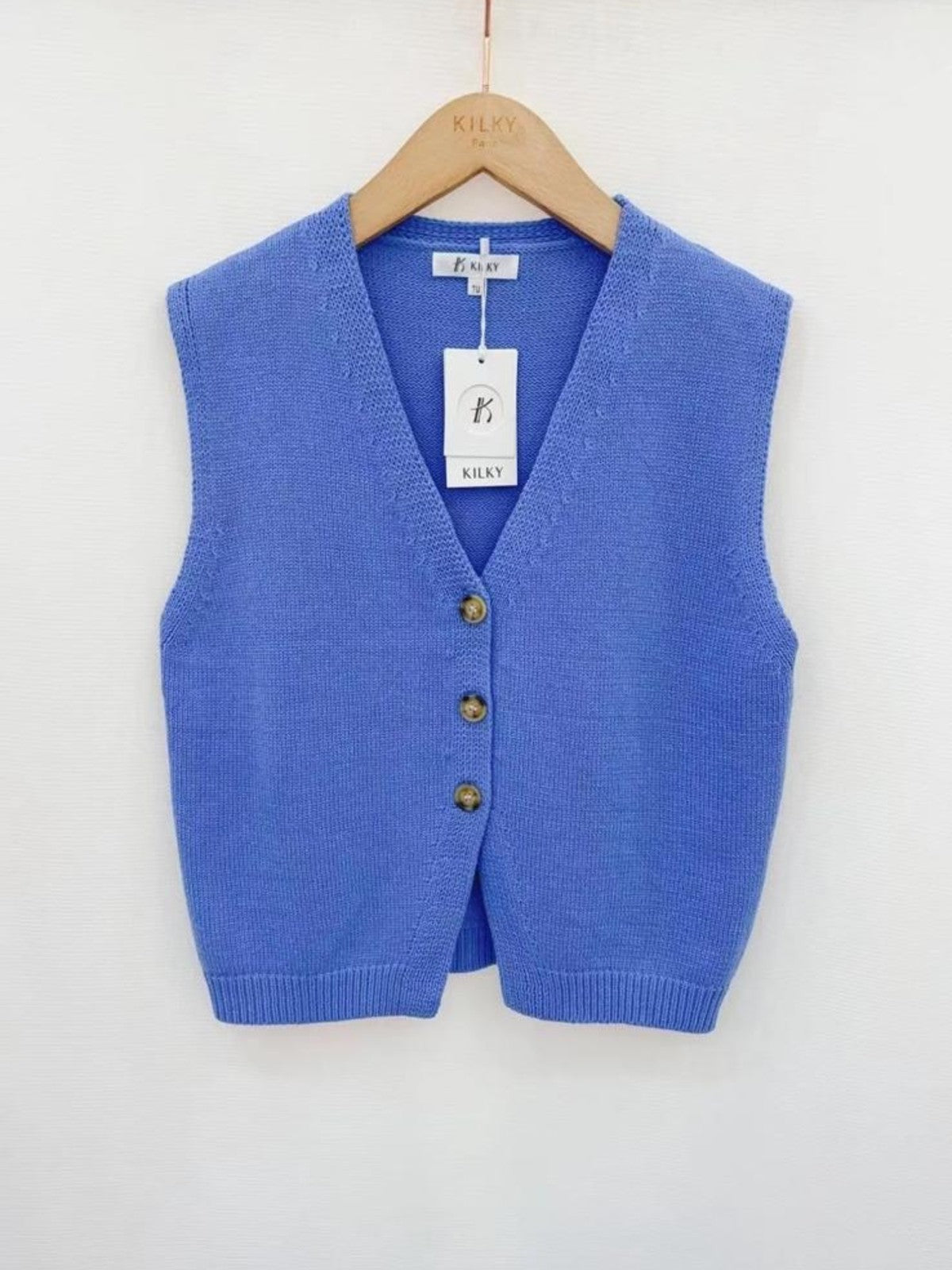 Tabbie Blue Waistcoat