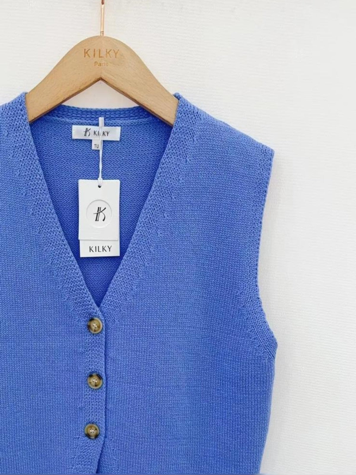 Tabbie Blue Waistcoat