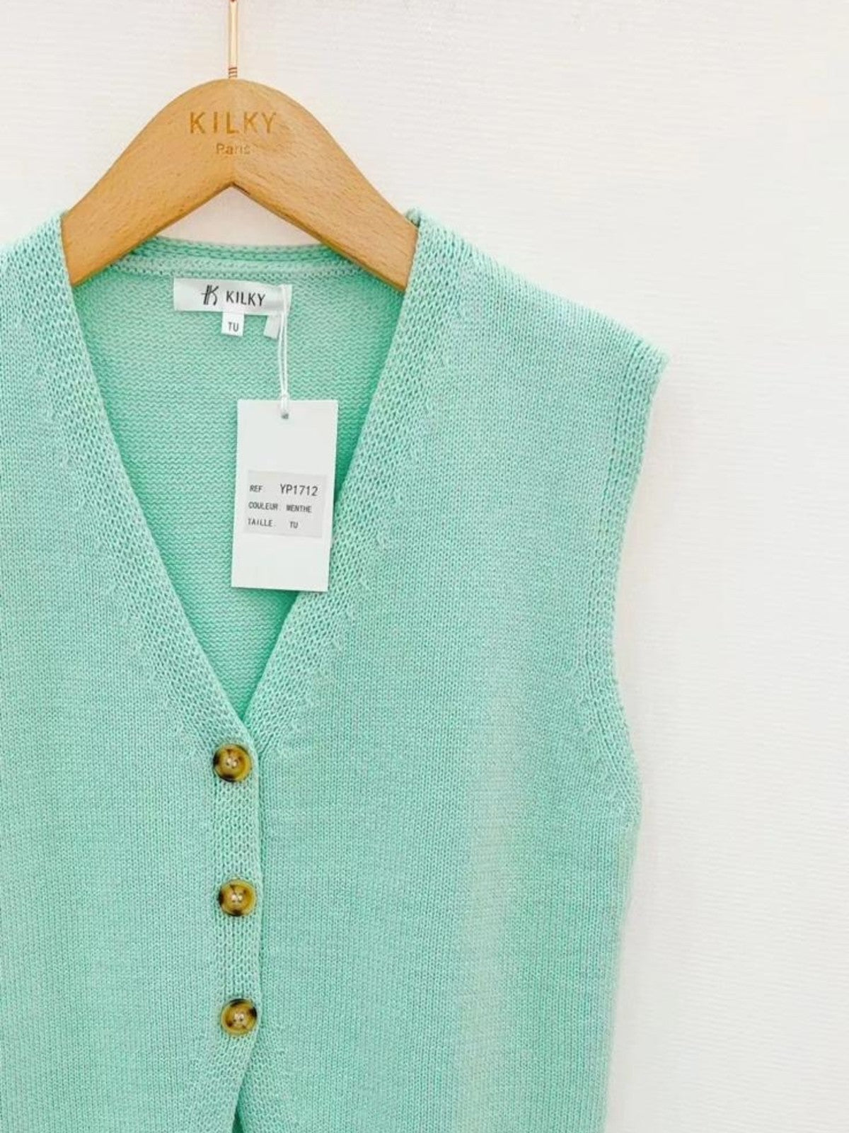 Tabbie Mint Waistcoat