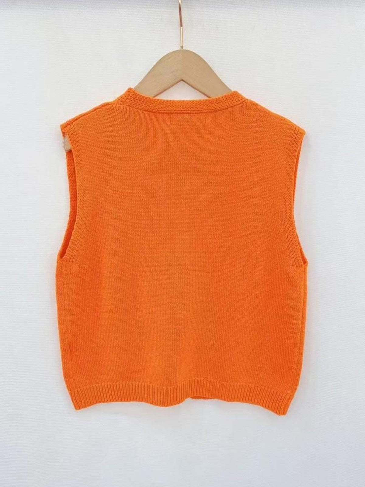 Tabbie Orange Waistcoat