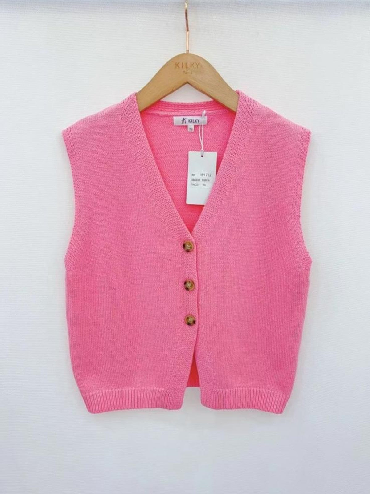 Tabbie Pink Waistcoat
