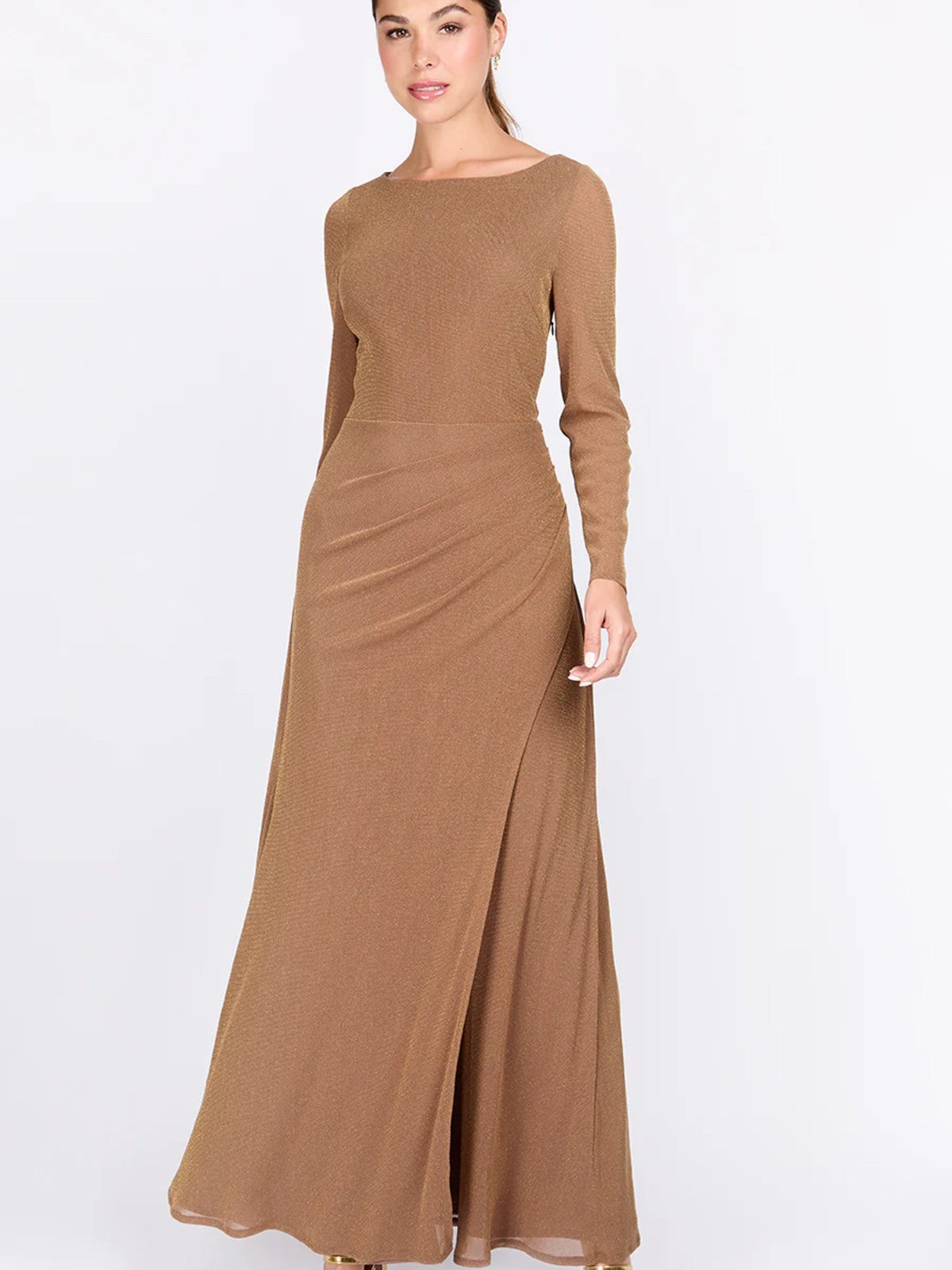 Taupe Lurex Dress