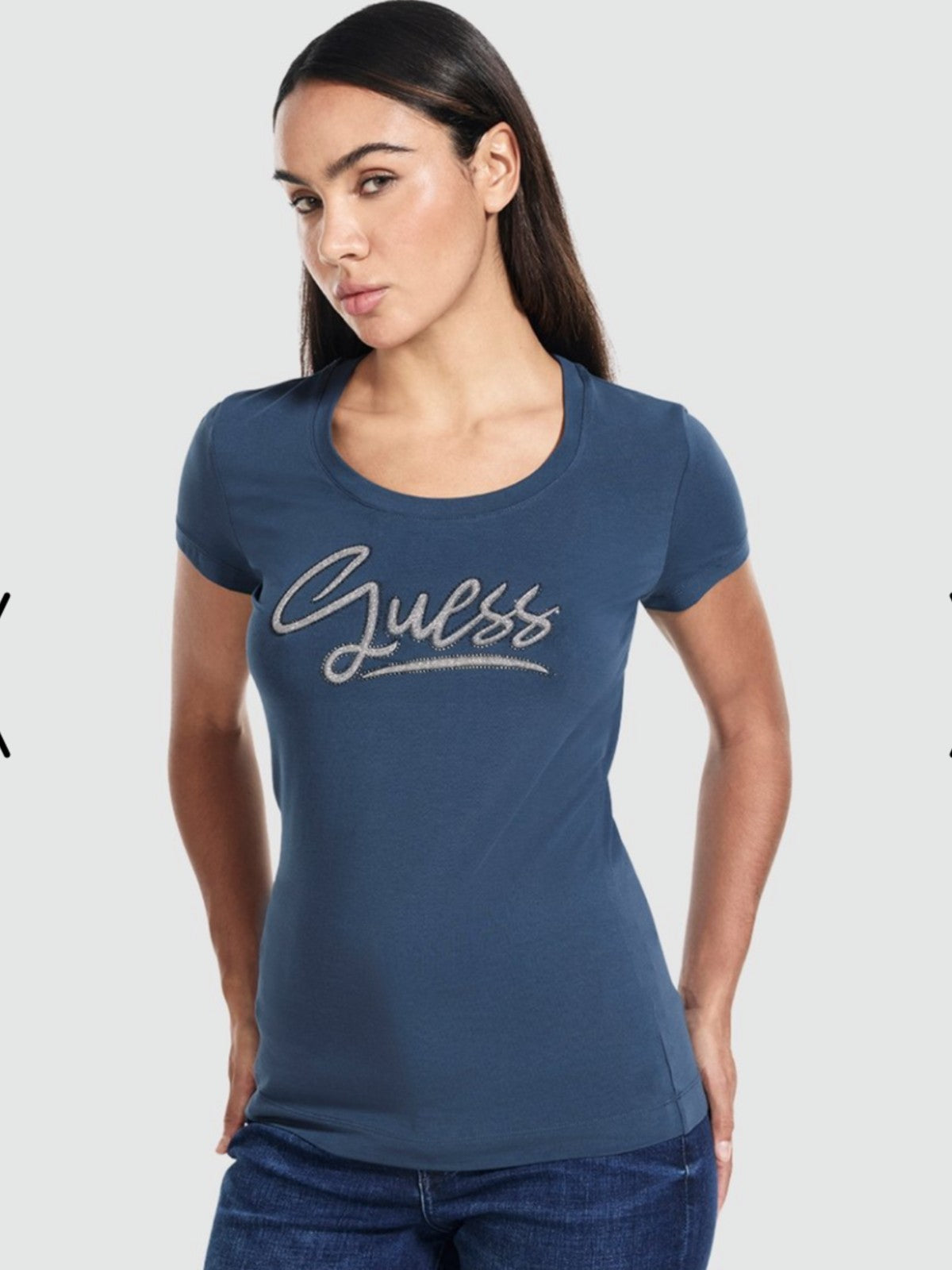 Rhinestone Teal T-Shirt