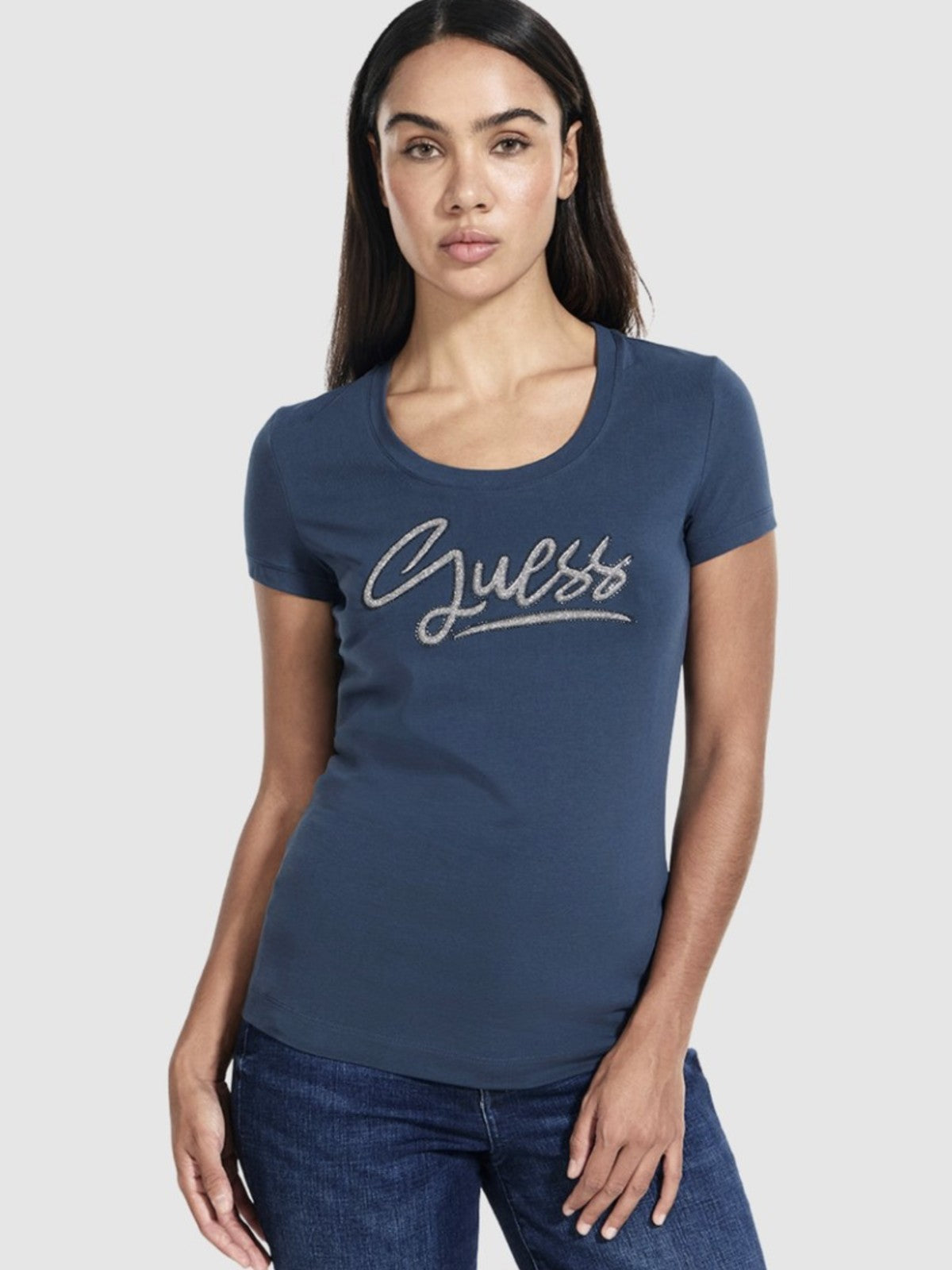 Rhinestone Teal T-Shirt