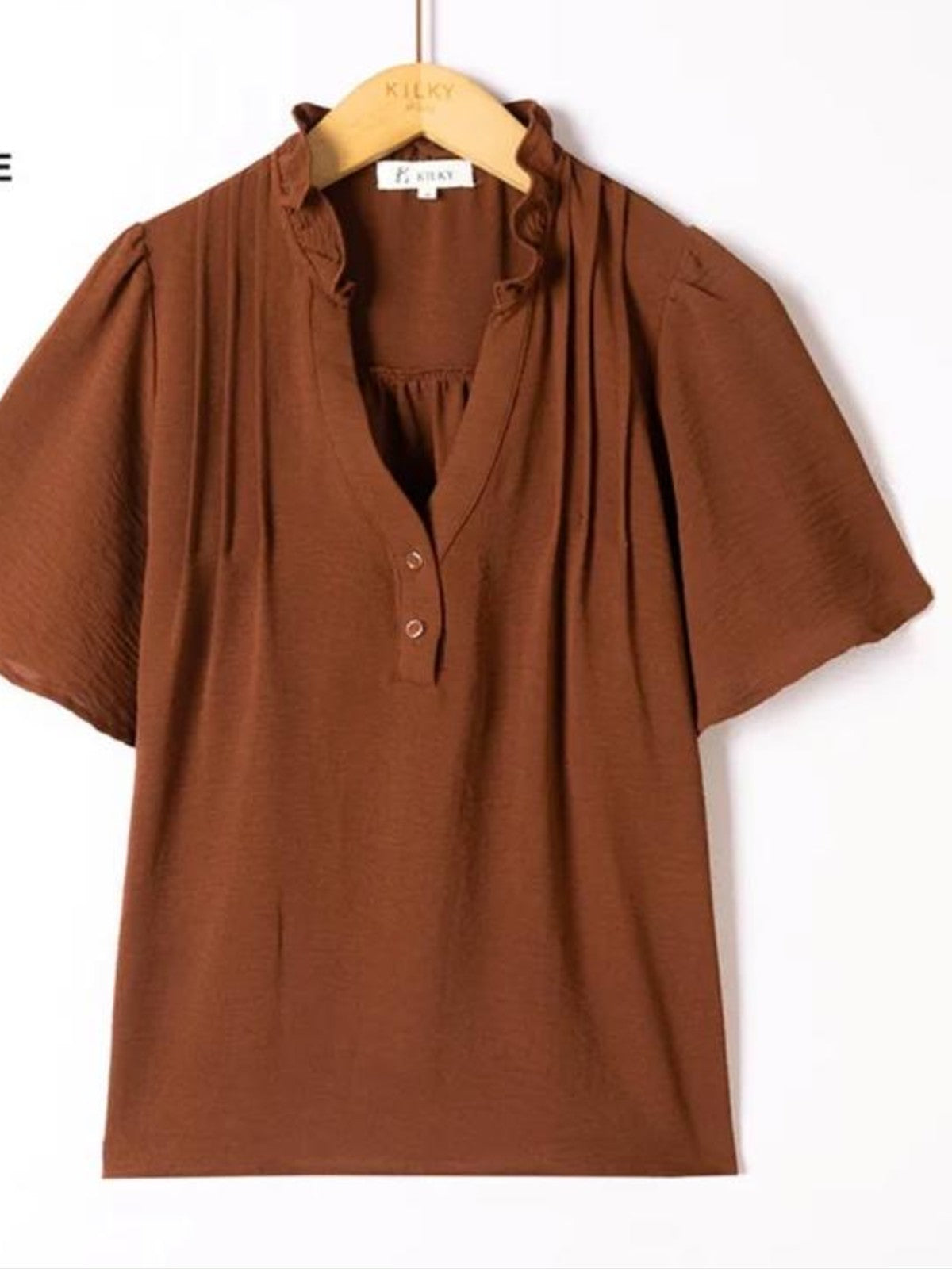 Tessa Chocolate Blouse