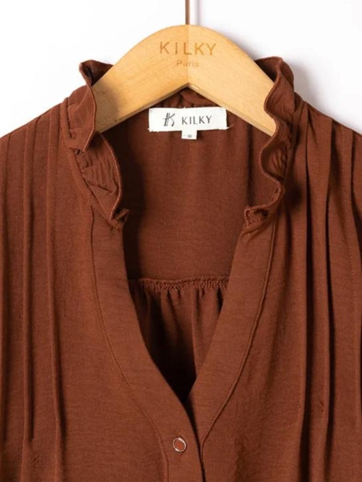Tessa Chocolate Blouse