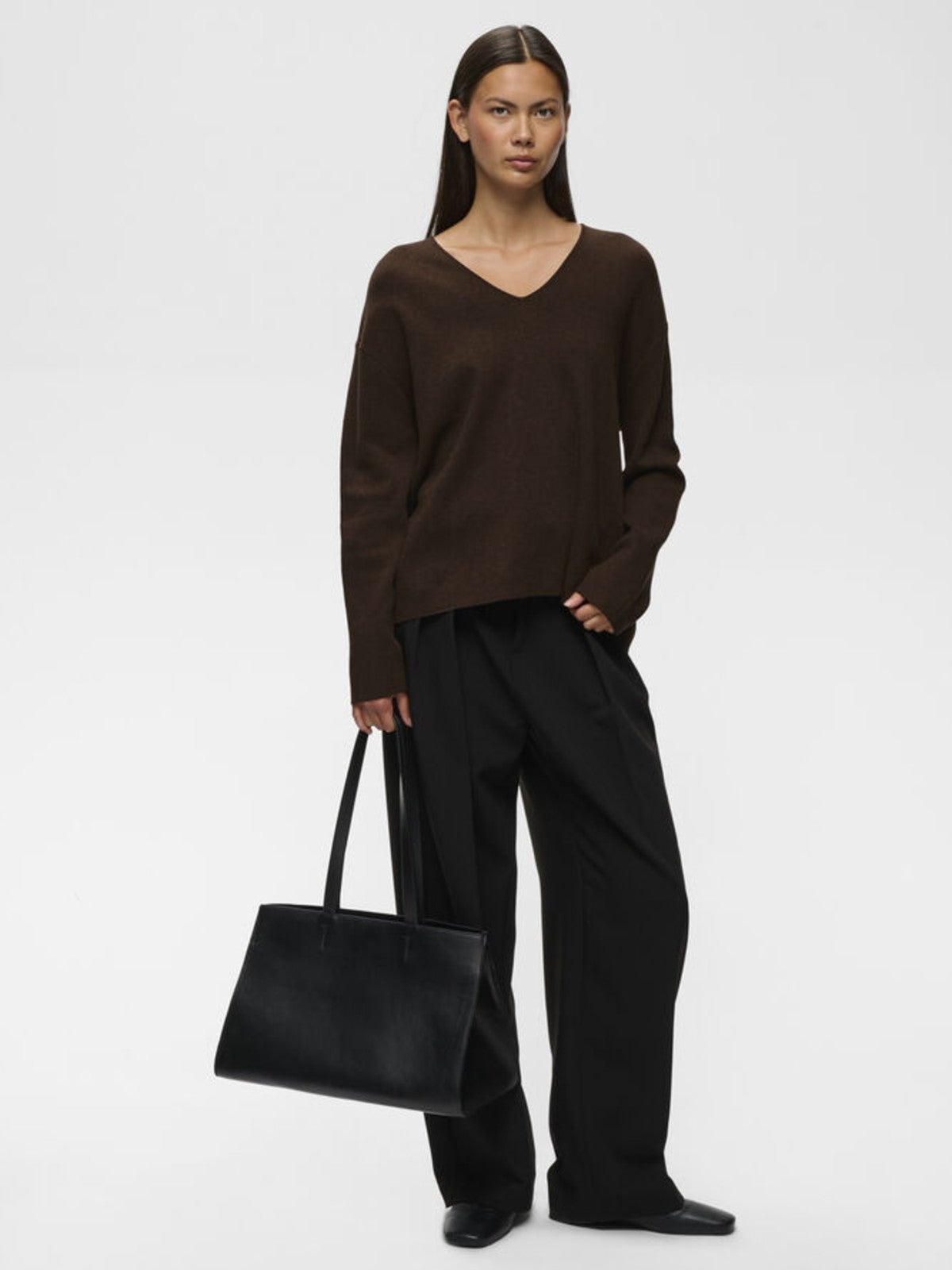 Tilda Chocolate V-Neck