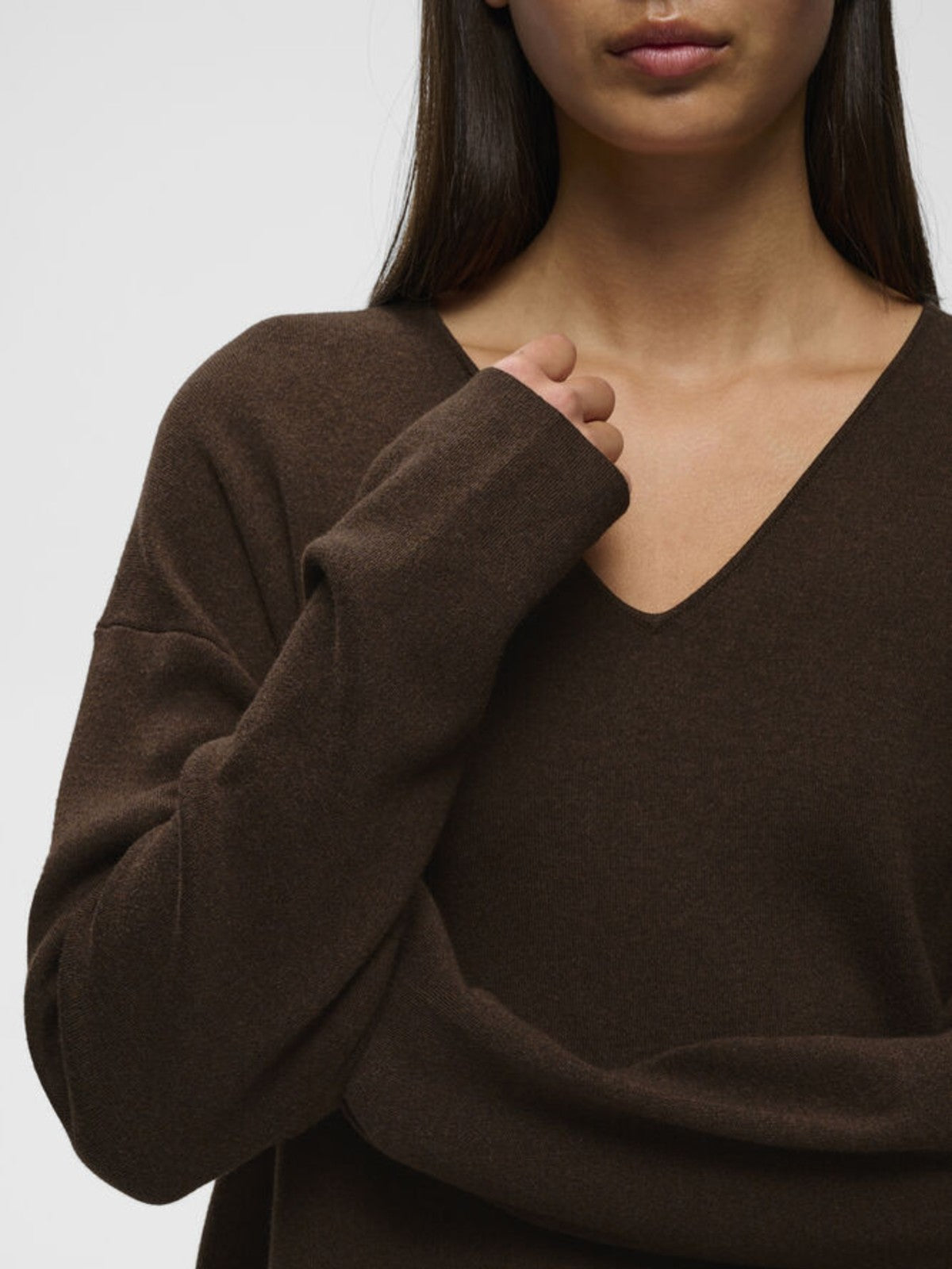 Tilda Chocolate V-Neck