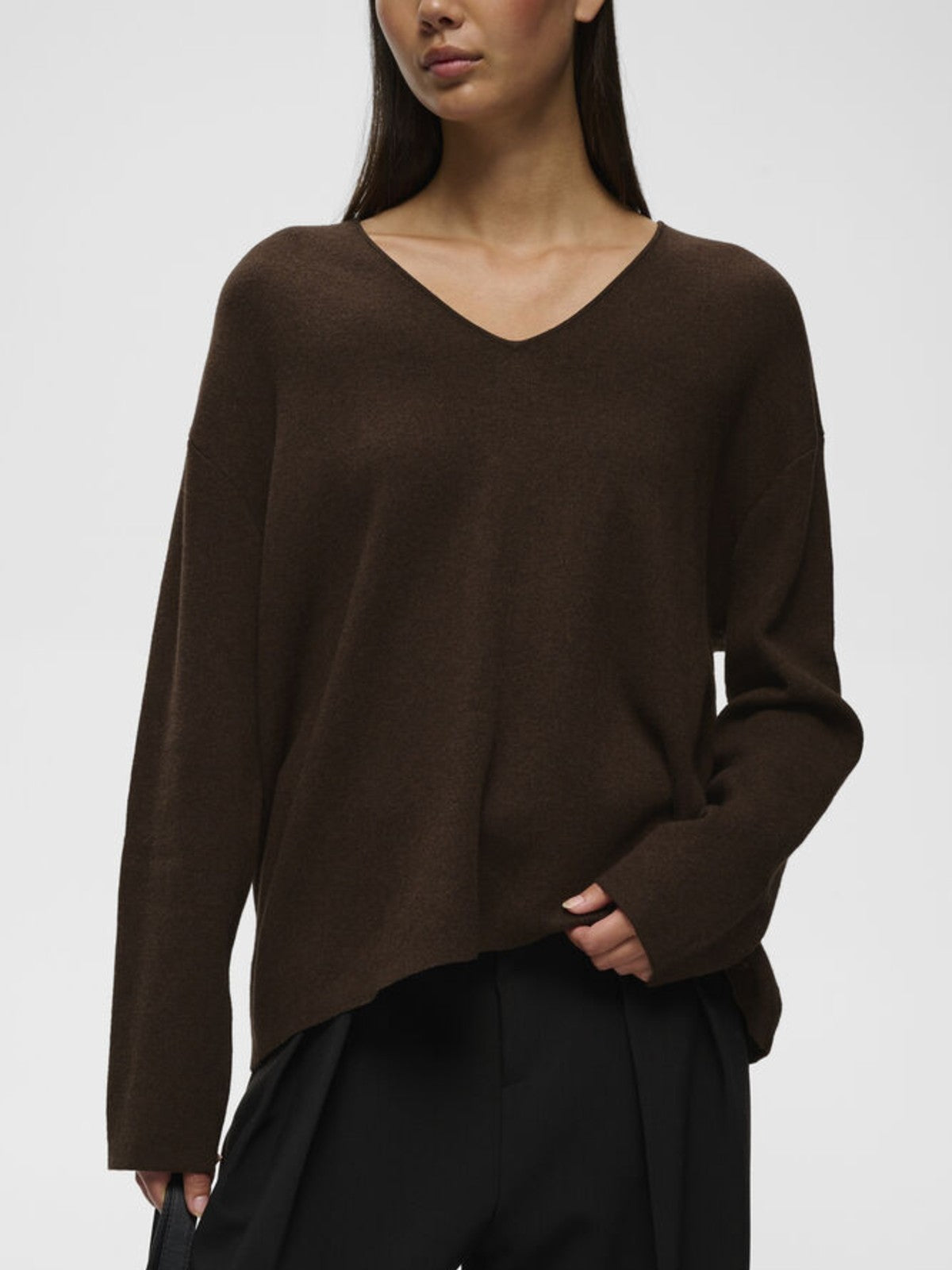 Tilda Chocolate V-Neck