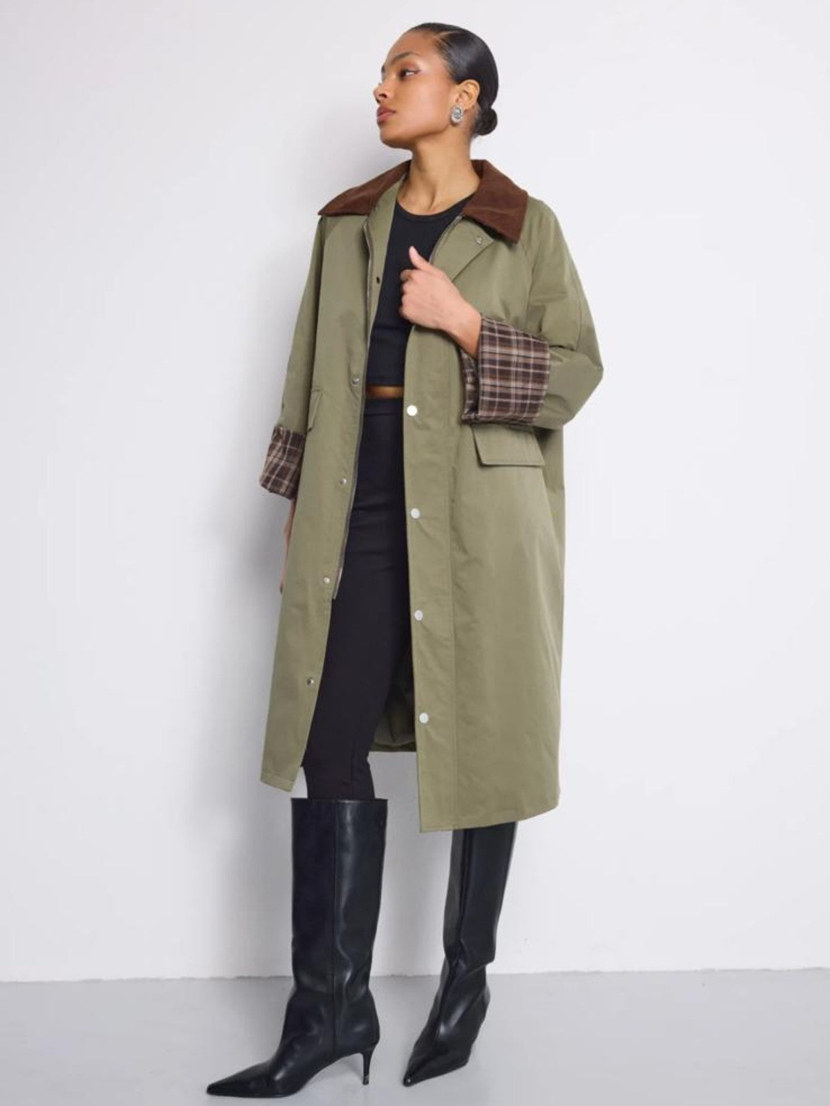 Nadia Khaki Coat
