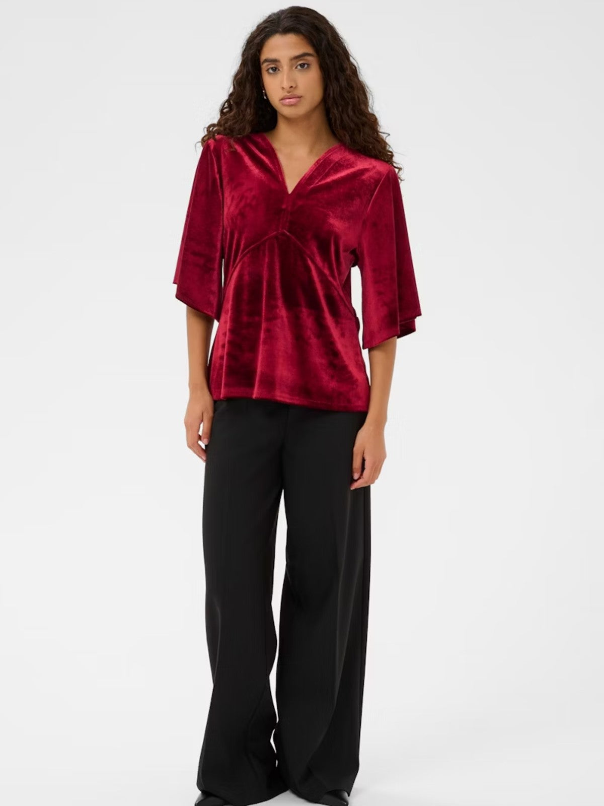 Velera Burgundy Blouse