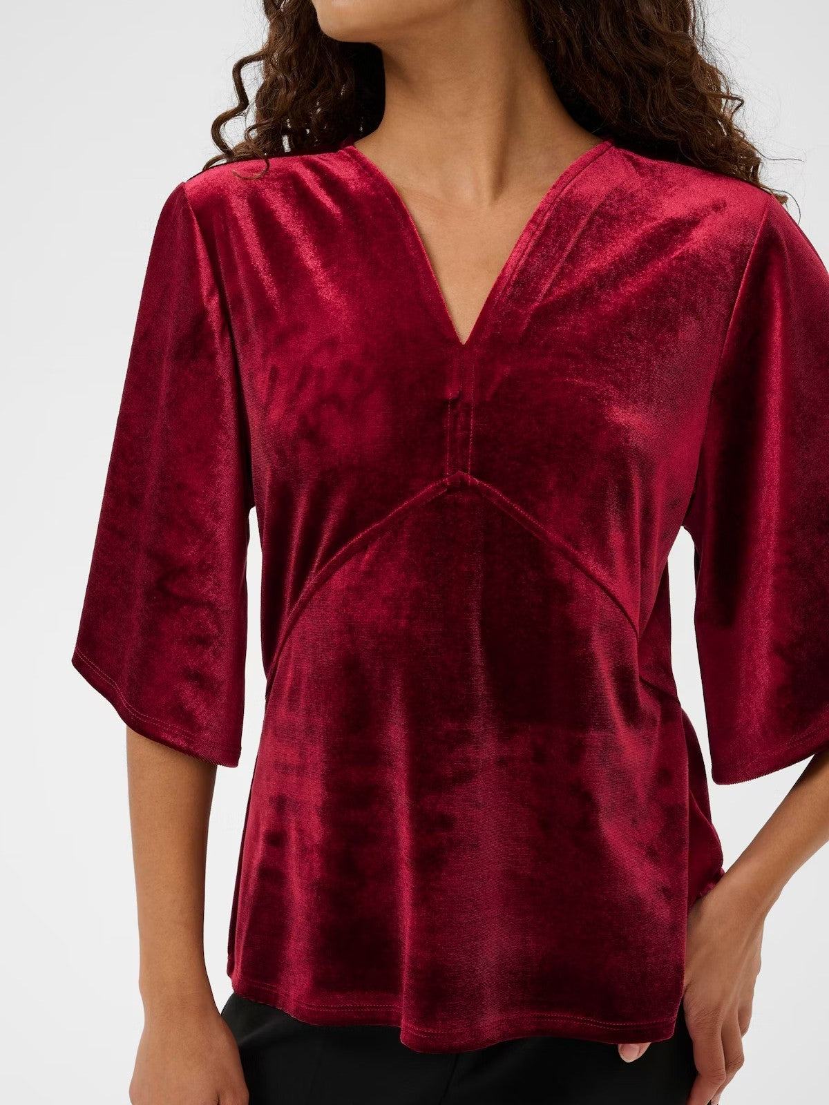 Velera Burgundy Blouse