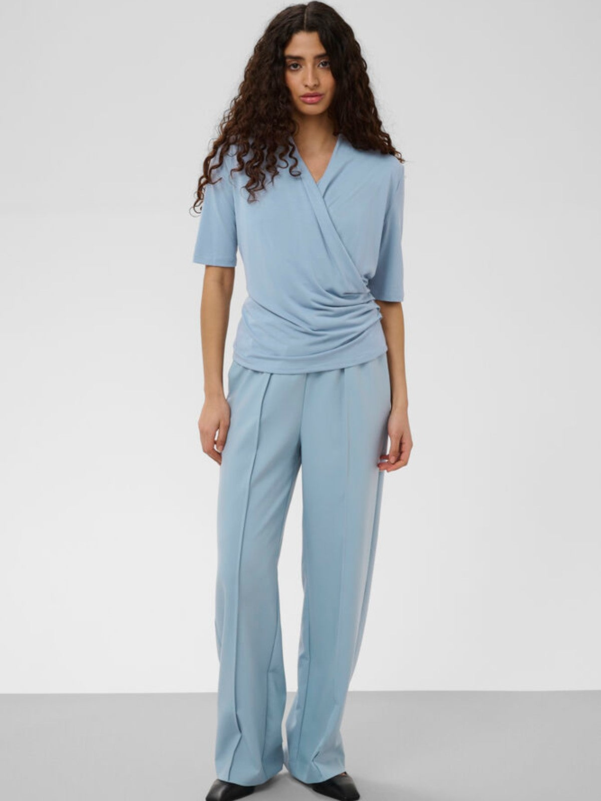 Columbine Wrap  Blouse