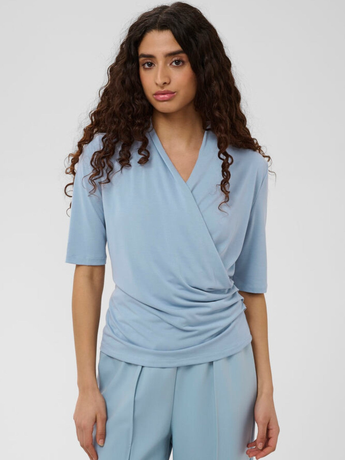 Columbine Wrap  Blouse