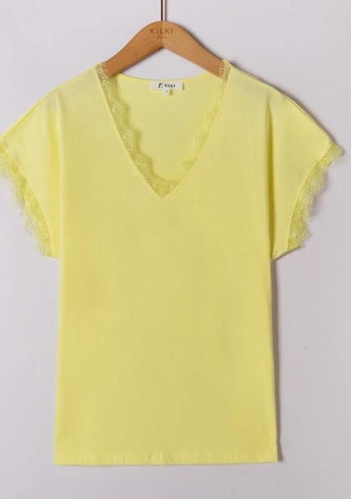 Sari Yellow Tee