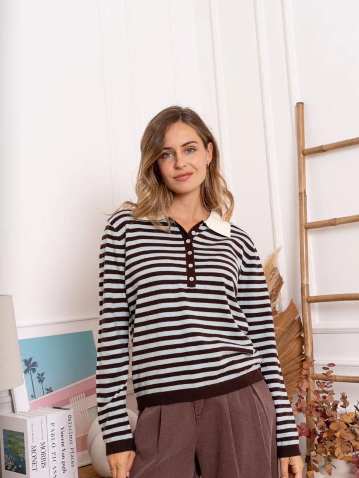 Zara Blue Stripe Jumper