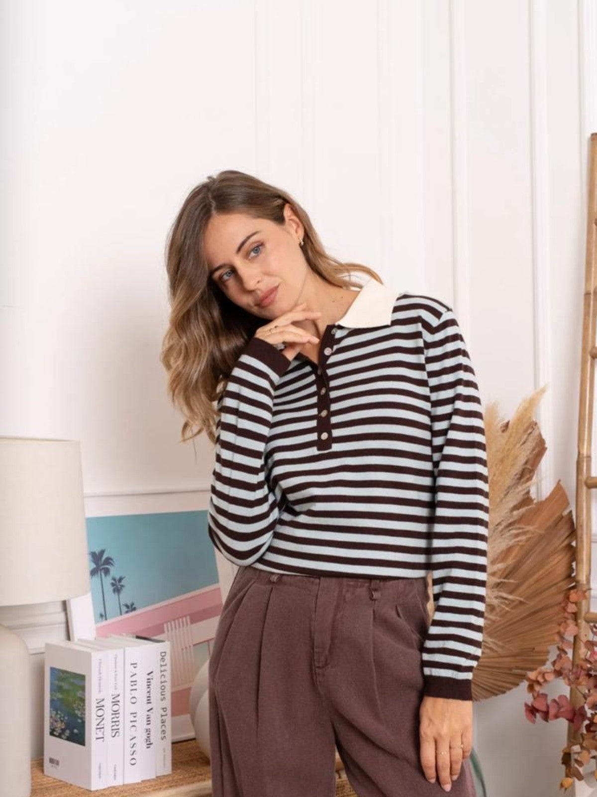 Zara Blue Stripe Jumper