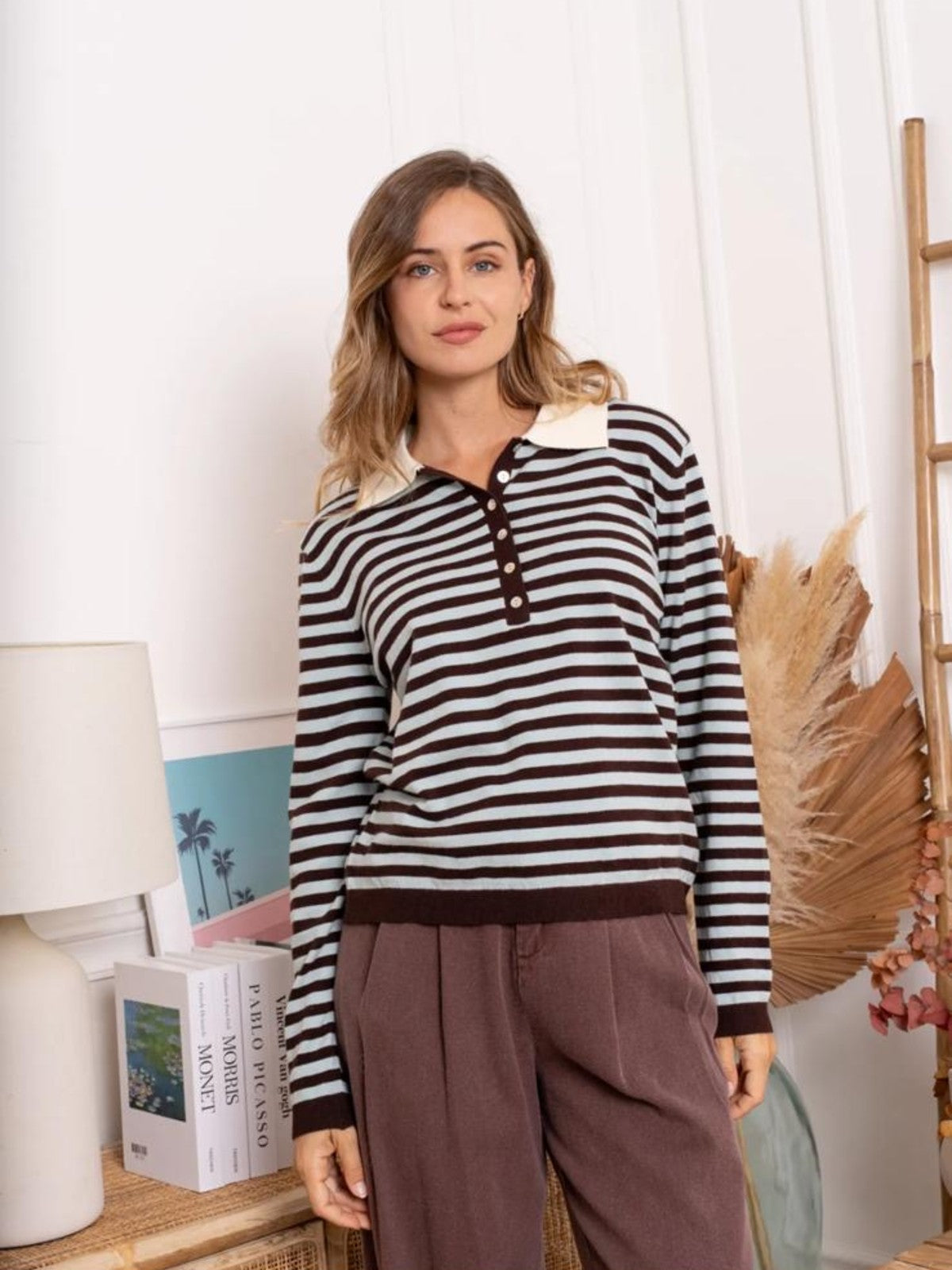Zara Blue Stripe Jumper